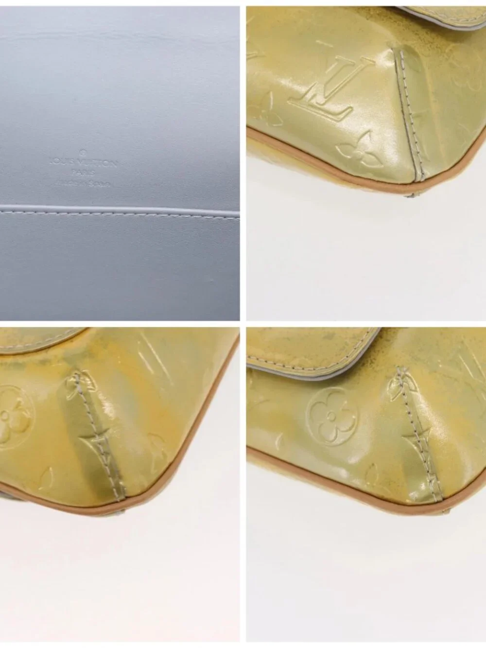 LOUIS VUITTON Monogram Vernis Thompson Street Bag Gris M91008 LV Auth - Picture 12 of 15